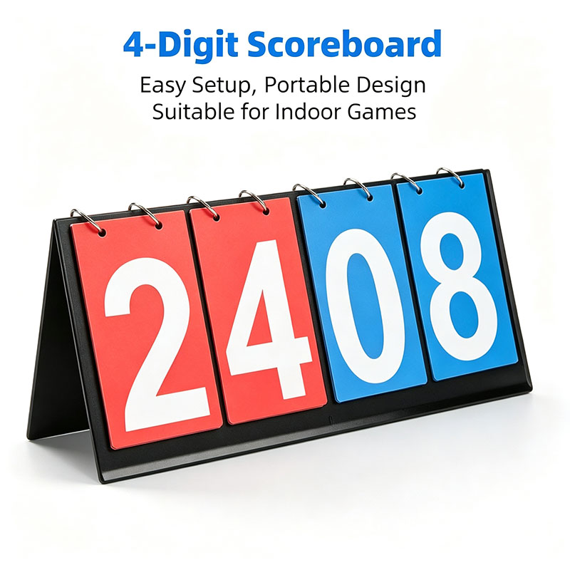 Table Tennis Dimension - 4‑Digit Flip Scoreboard Portable Desktop Manual