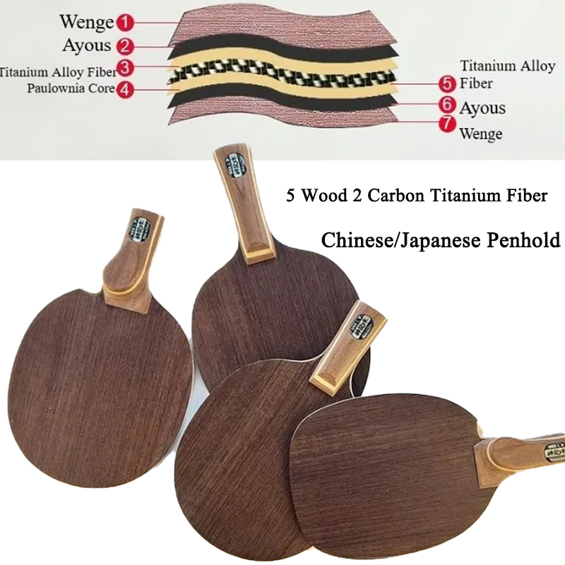 Table Tennis Usa - Table Tennis Blade Chinese/Japanese Penhold 5