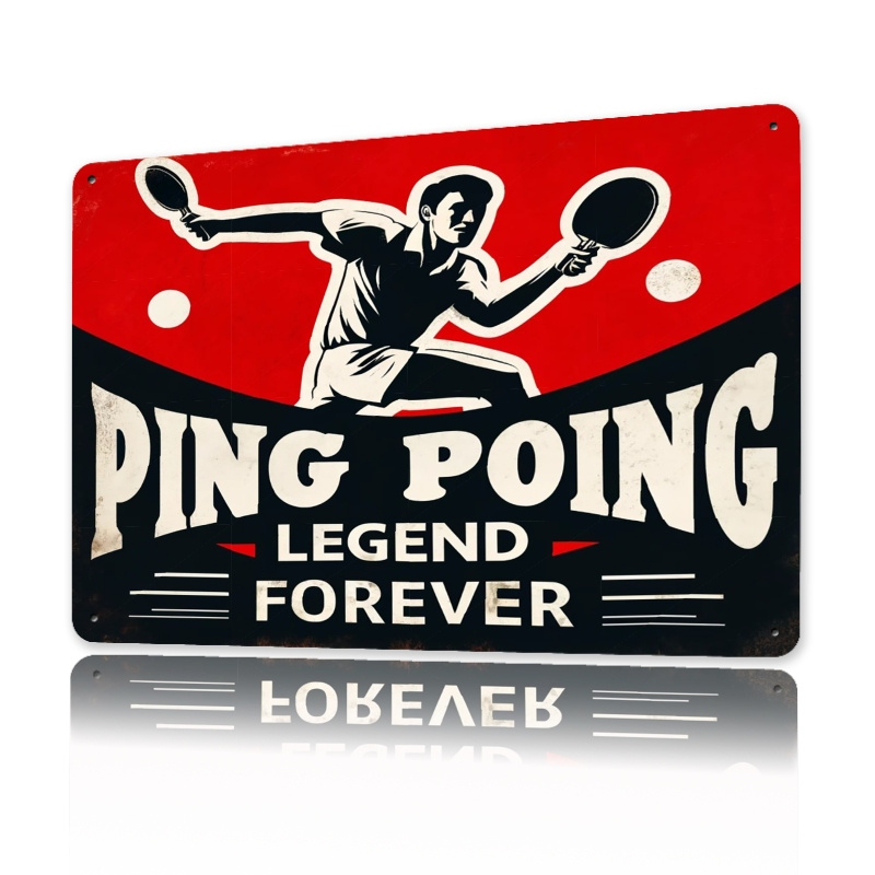Vintage Pong Legend Metal Tin  - Table Tennis Dimension 评论和价格