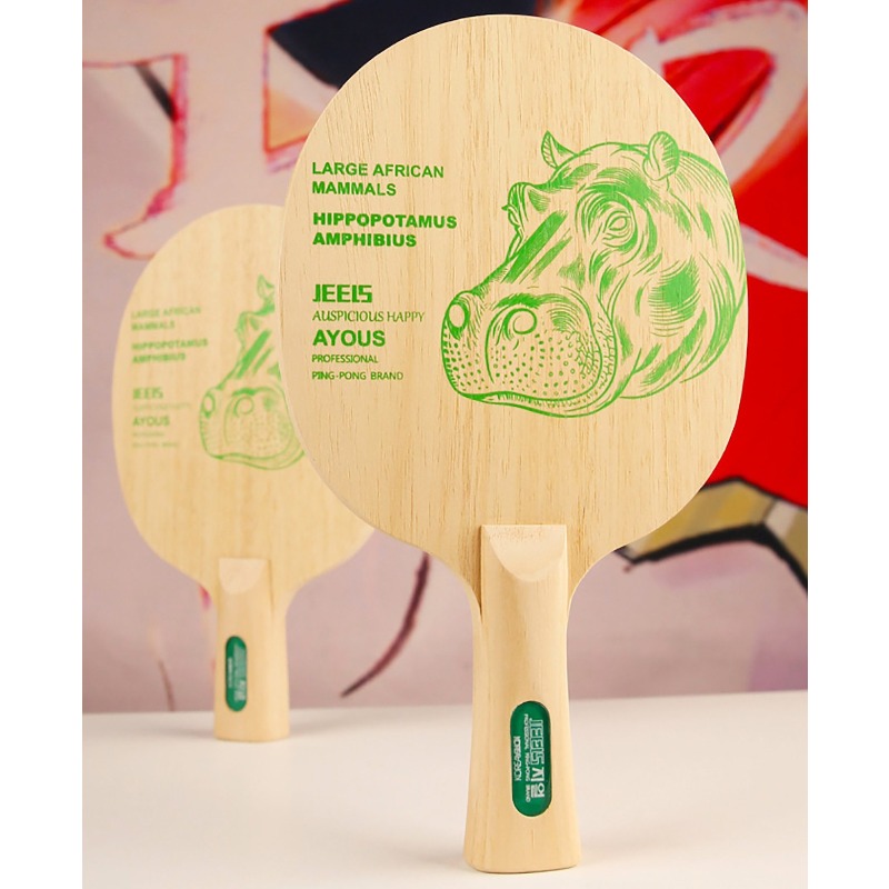 JEELS Green Hippo 1 Ply Ayous  - Table Tennis Paddles 评论和价格