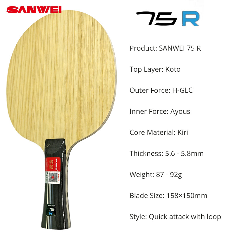 SANWEI 75R 75G Table Tennis Bl - Table Tennis Eleven 评论和价格