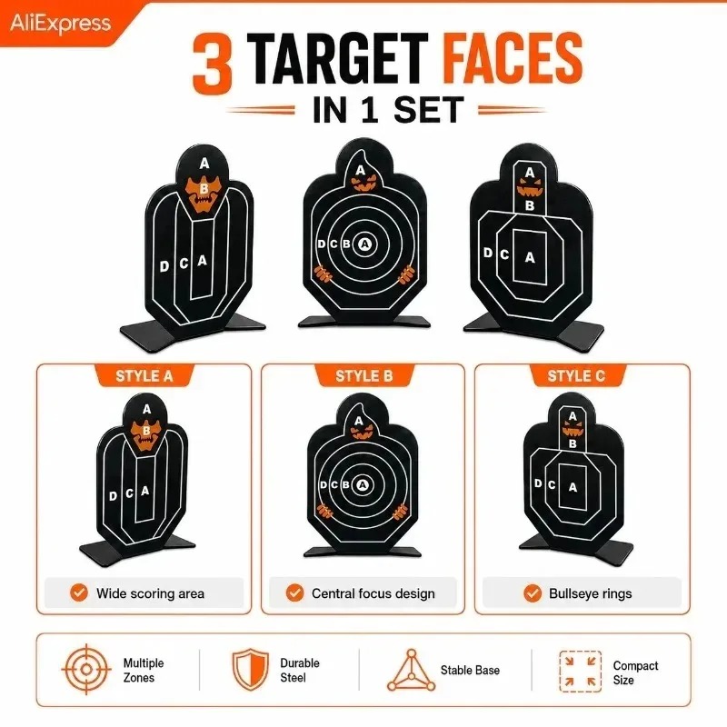 Sturdy Self‑Standing Metal Pra - Practice Target Board 评论和价格